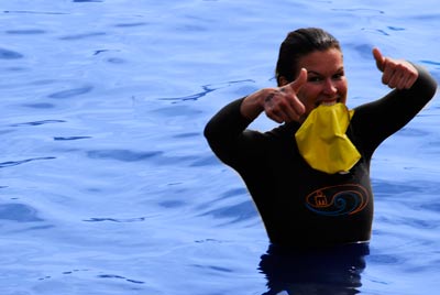 Heidi Williams Before Swim at Oogden Valley Triathlon