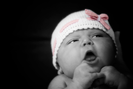 Malia Jocelyn Morley in a pink Bow